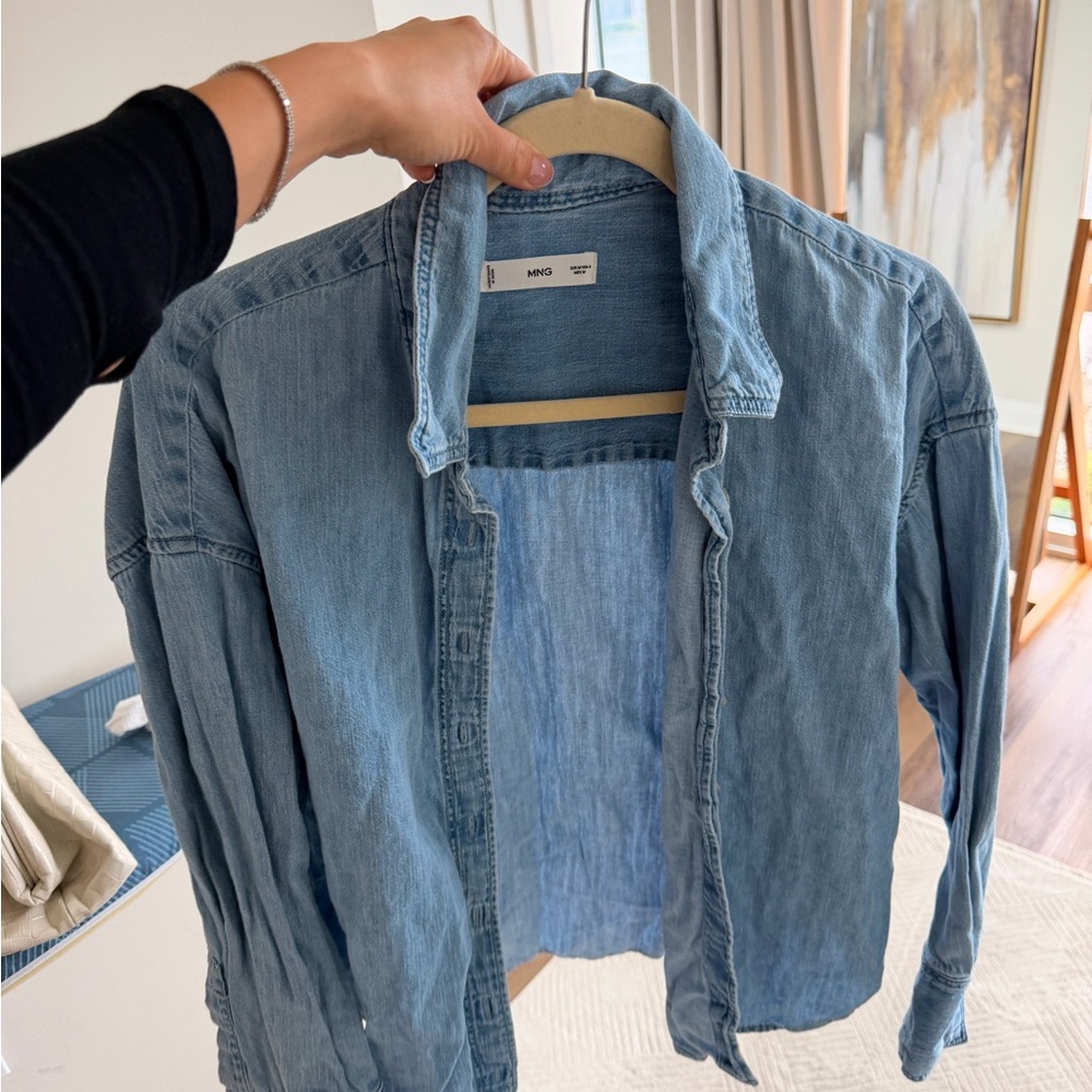 Mango Light Blue Denim Jacket
